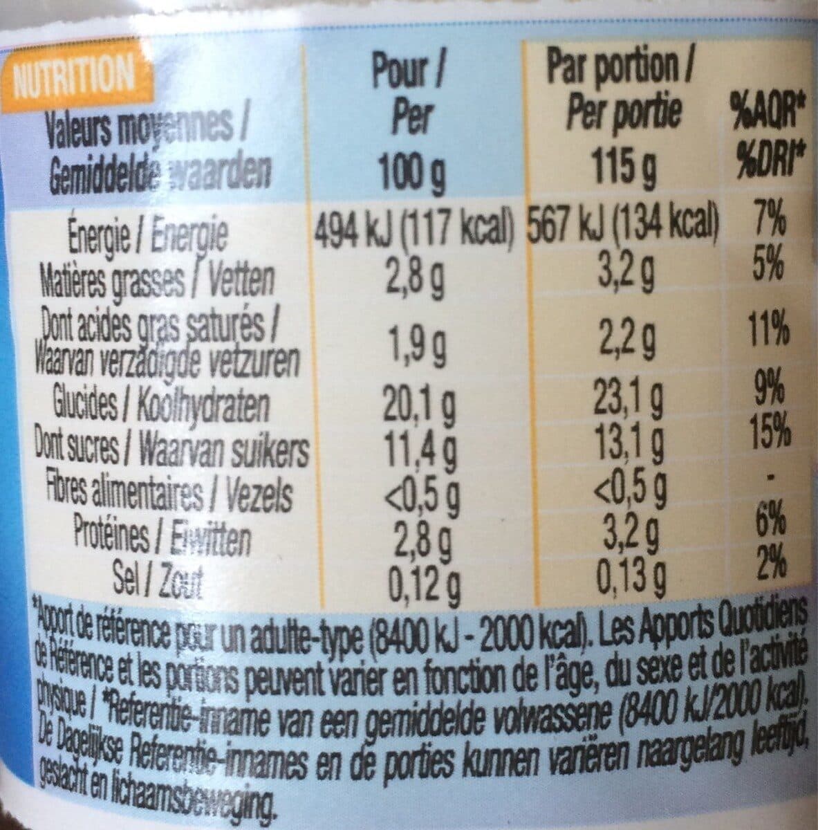 Cora Riz Au Lait 4x115g packshot