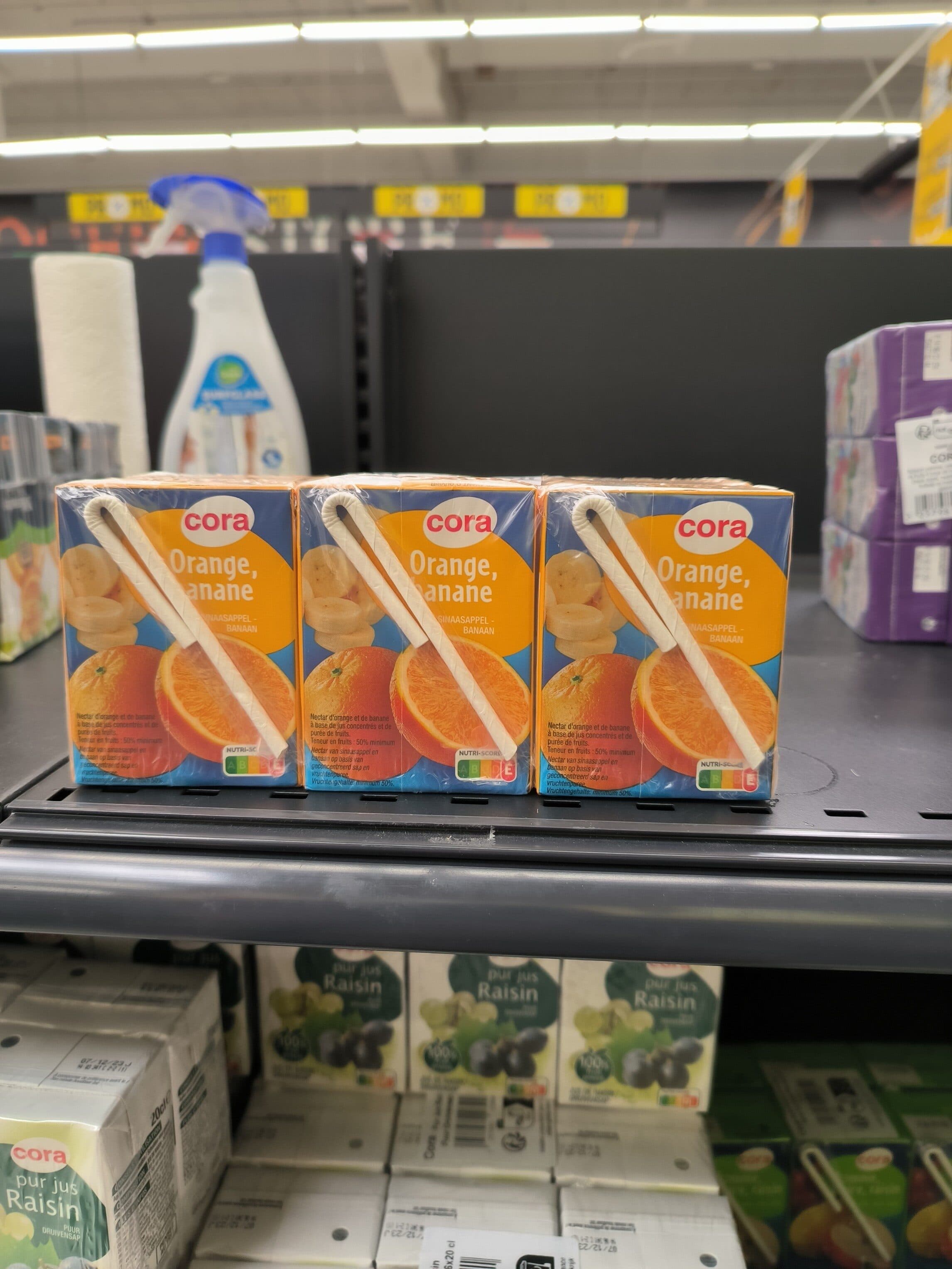 Cora Nectar Orange Banane, 6 Fois 20 Centilitres, Marque Cora packshot