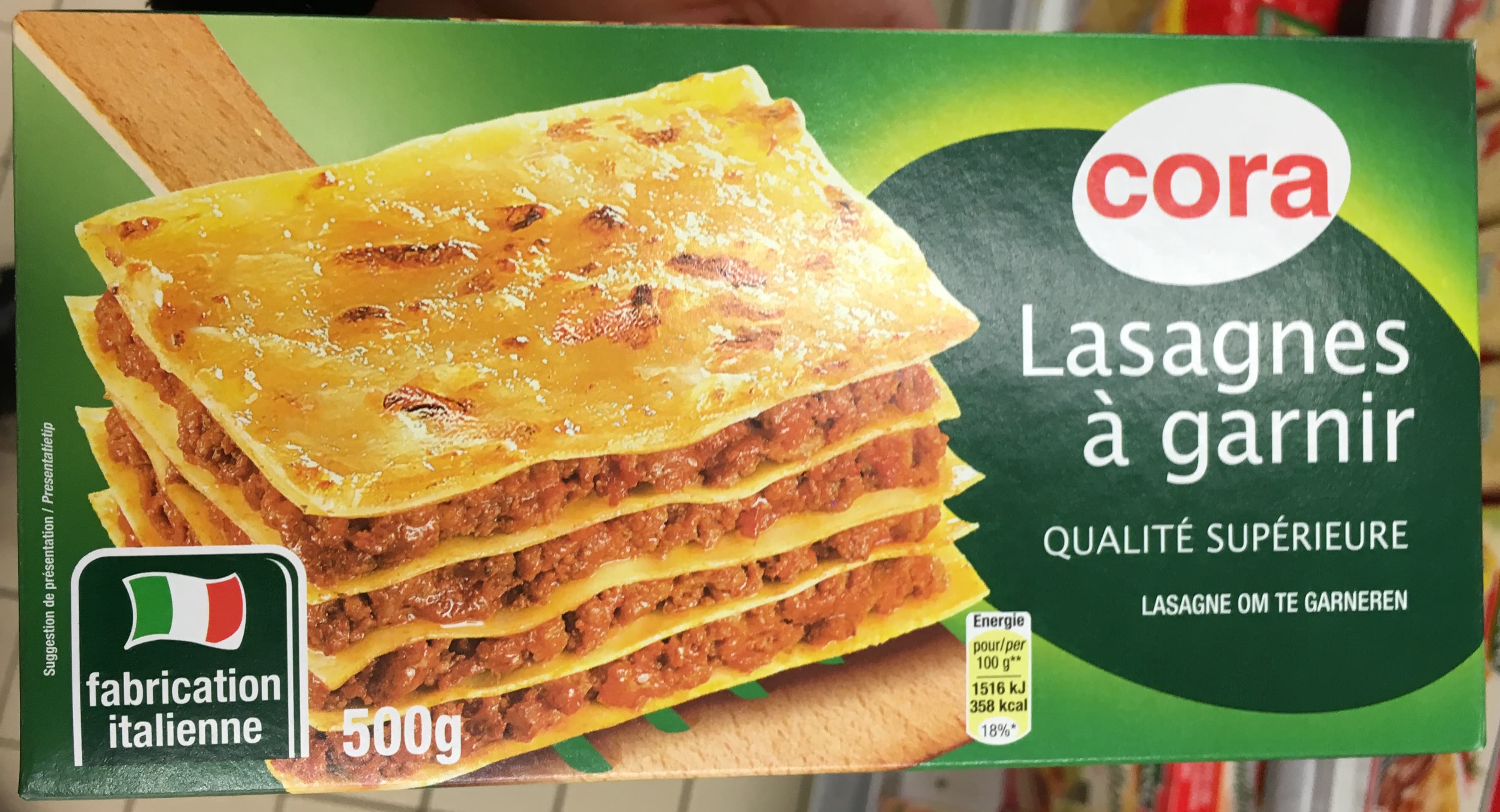 Cora Lasagnes à garnir packshot