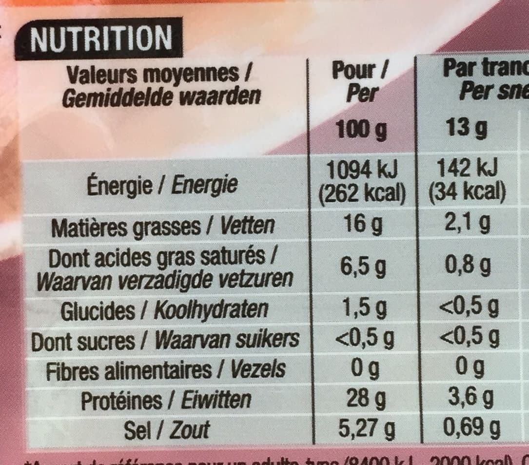 Cora Jambon de Parme packshot