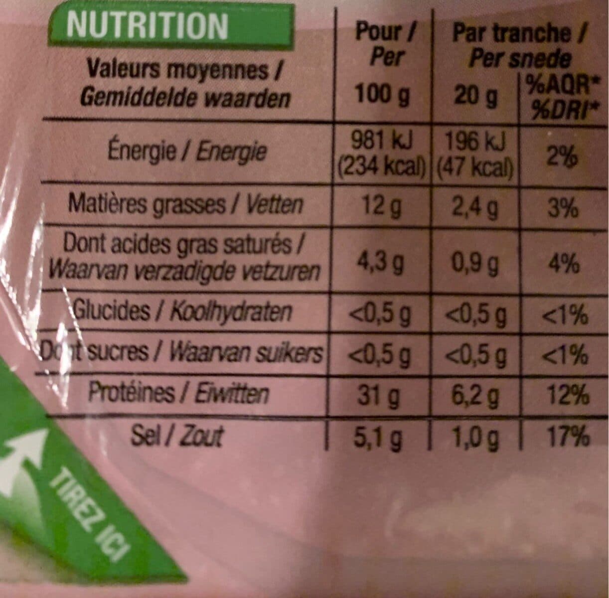 Cora Jambon Cru Italien packshot
