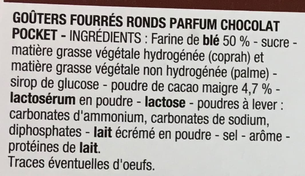 Cora Goûters fourrés parfum Chocolat packshot