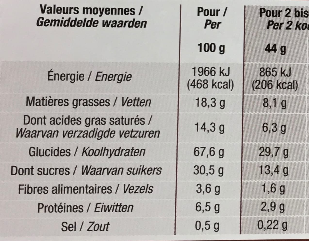 Cora Goûters fourrés parfum Chocolat packshot