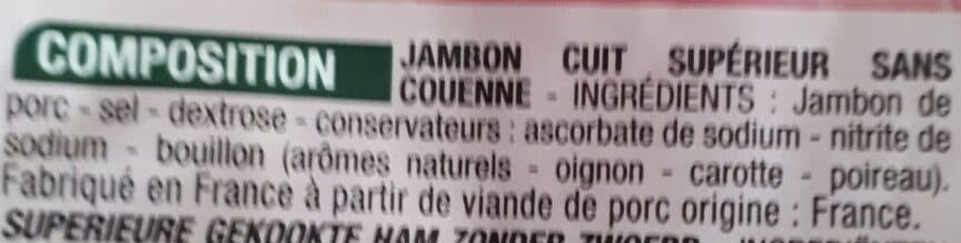 Cora Jambon cuit superieur packshot