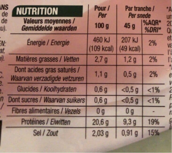 Cora Jambon cuit superieur packshot