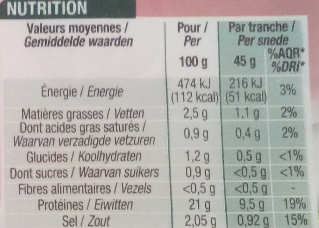 Cora Jambon supérieur sans couenne packshot