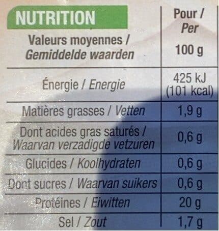 Cora Jambon de poulet 60g packshot