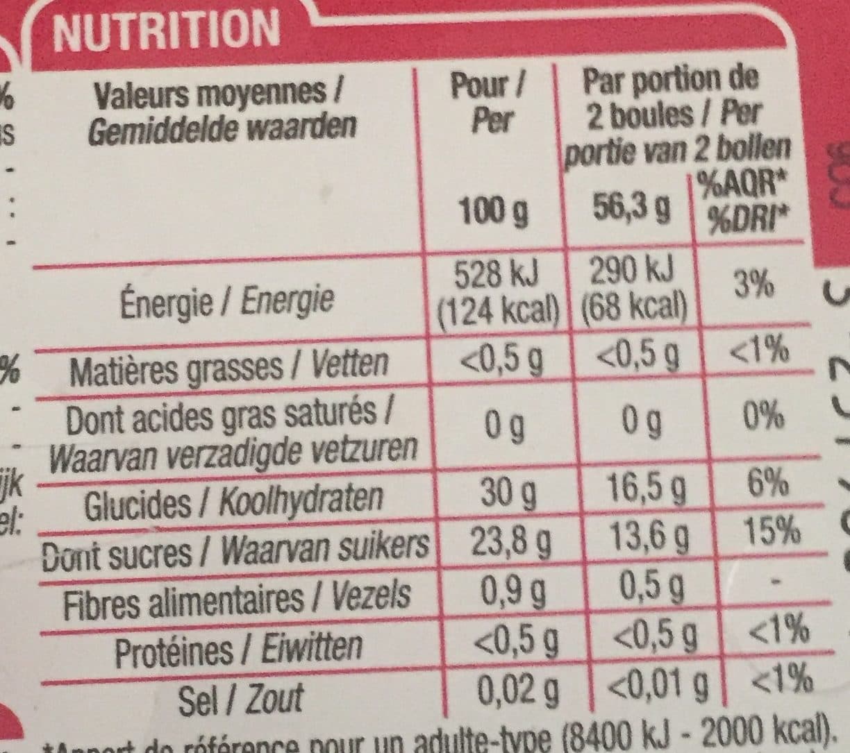 Cora Sorbet Framboise 1 Litre 1 Litre packshot