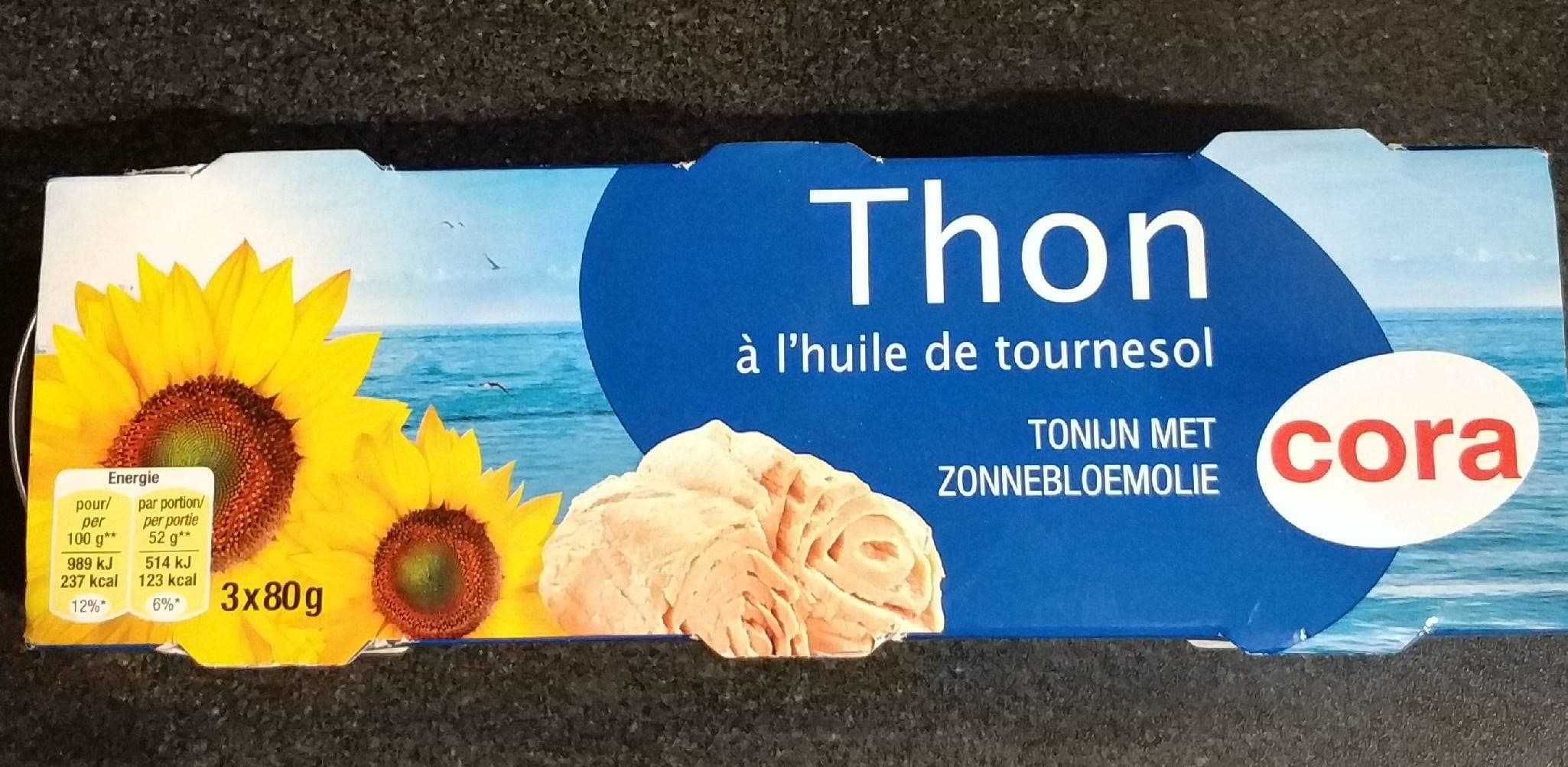 Cora Thon à l'huile de tournesol packshot
