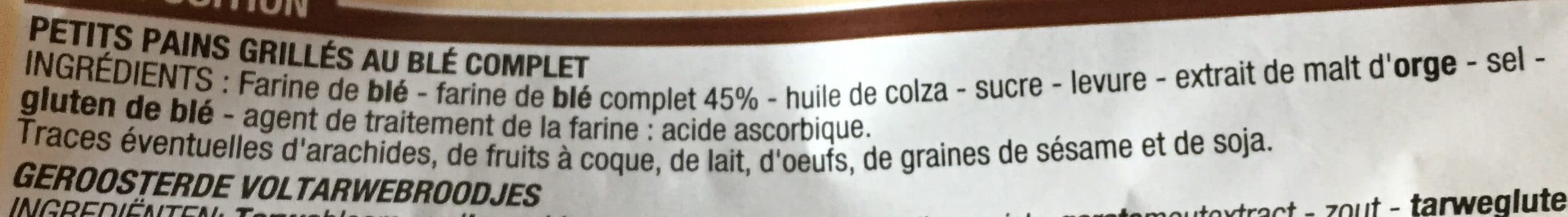 Cora Petits Pains Grillés au Blé complet packshot