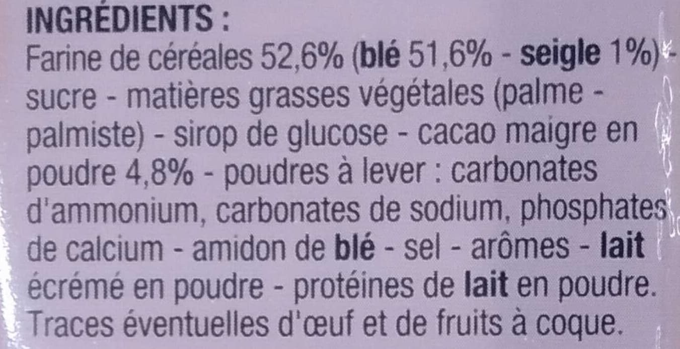 Cora Goûters fourrés parfum chocolat packshot