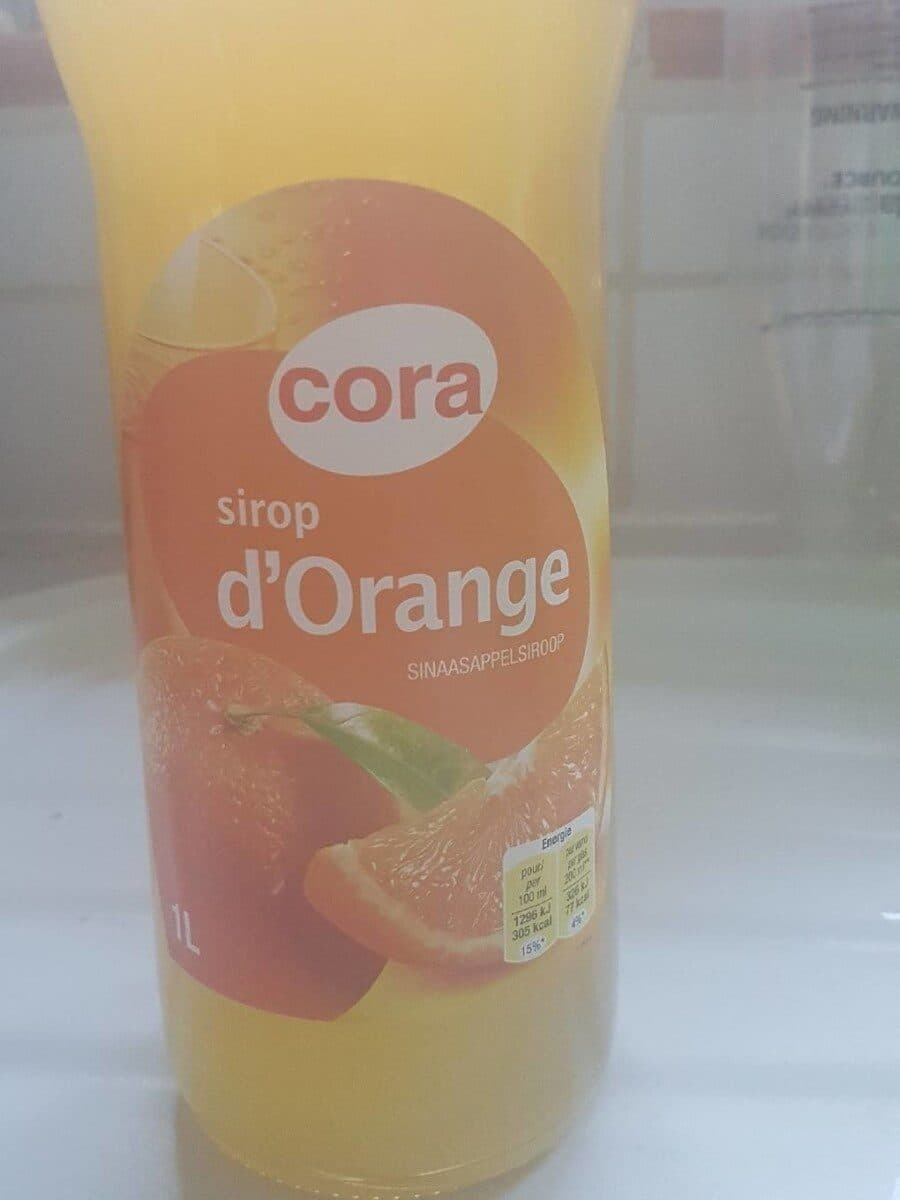 Cora Sirop d'orange packshot