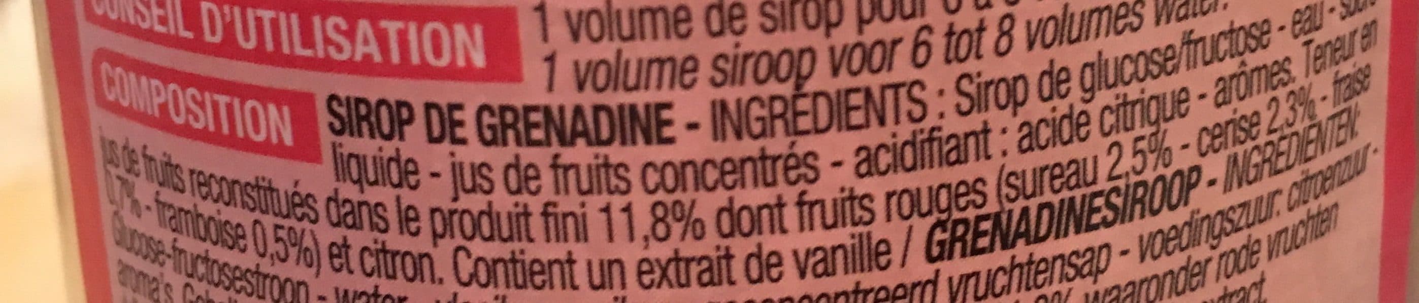 Cora Sirop de grenadine packshot
