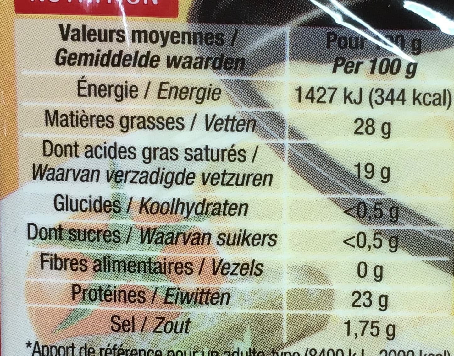 Cora Raclette (28% MG) packshot