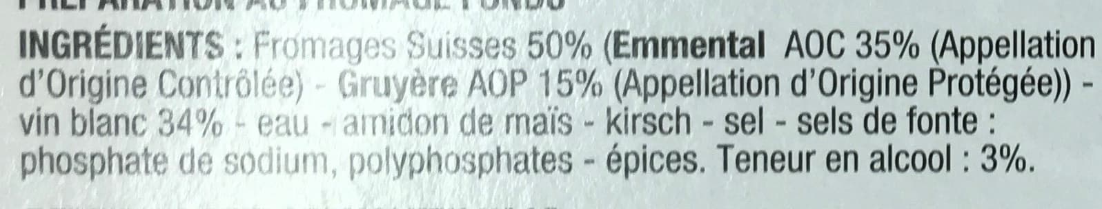 Cora Fondue Suisse Emmental et Gruyère au Vin Blanc (16,5% MG) packshot