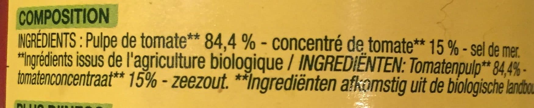 Nature Bio Pulpe de tomates packshot