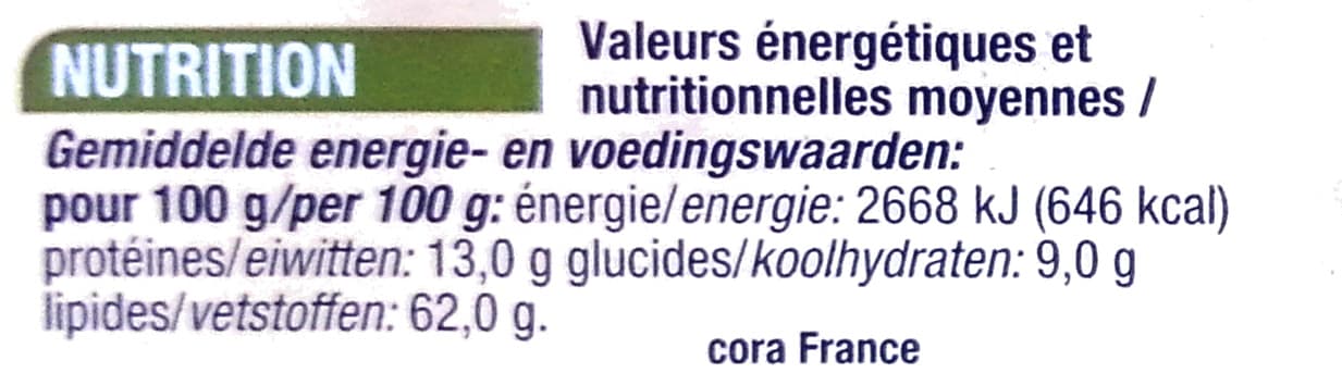 Cora Noisettes décortiquées packshot