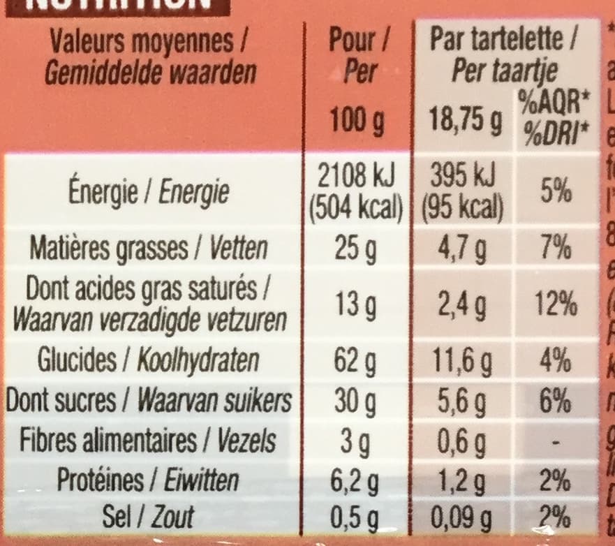 Cora Tartelettes chocolat packshot