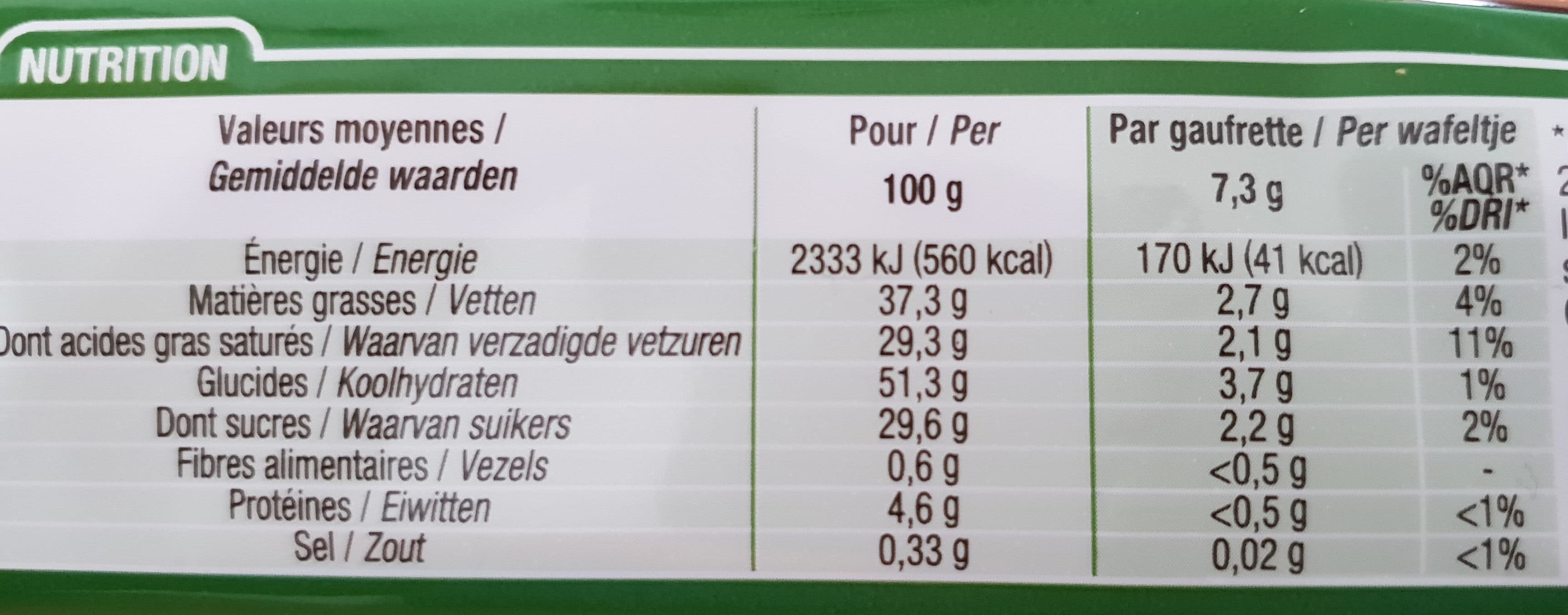 Cora Gaufrettes Parfum Praliné packshot