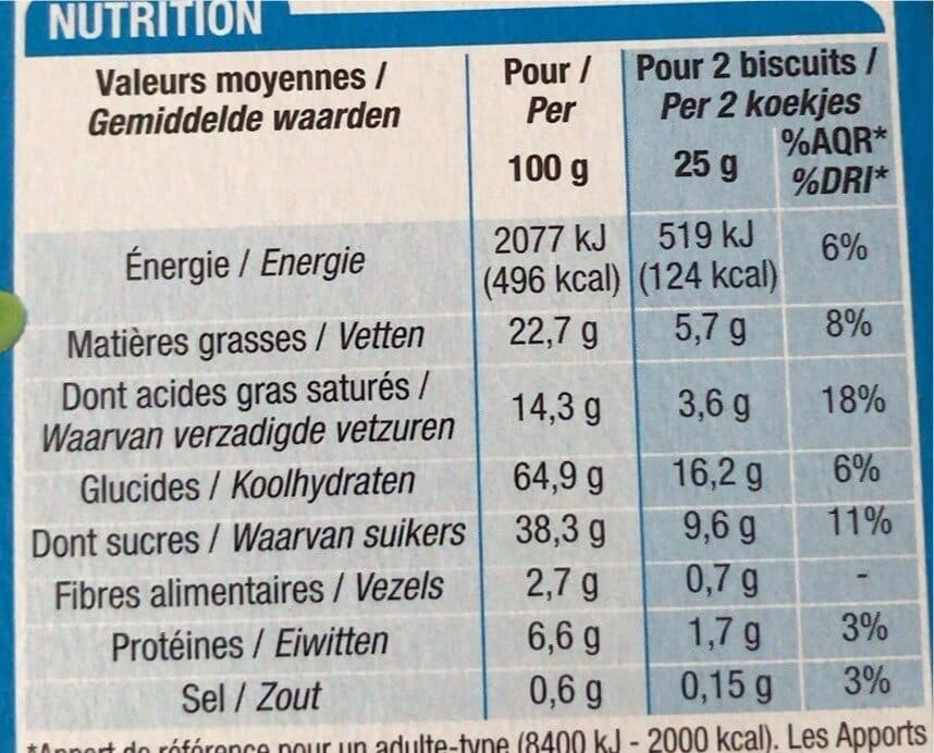 Cora Petit Beurre, Chocolat Lait, 250g packshot