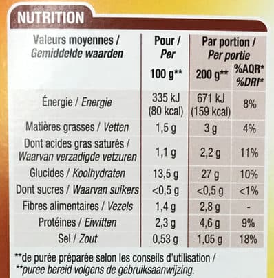 Cora Purée dégustation packshot