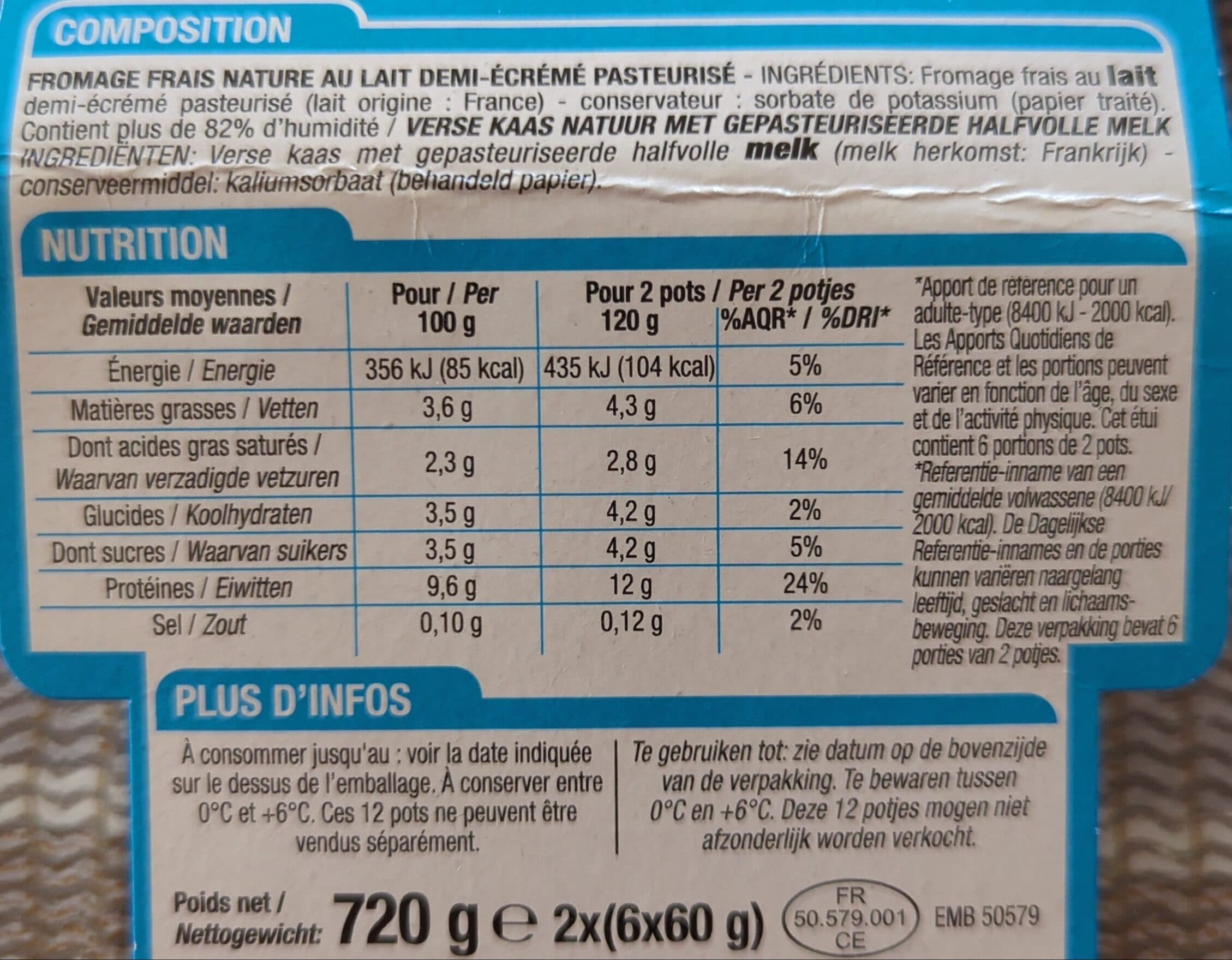 Cora Fromage frais nature packshot