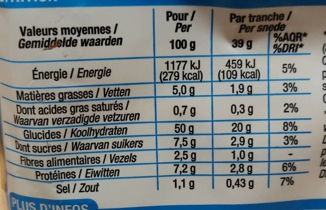 Cora Spécial sandwich nature (14 tranches) packshot