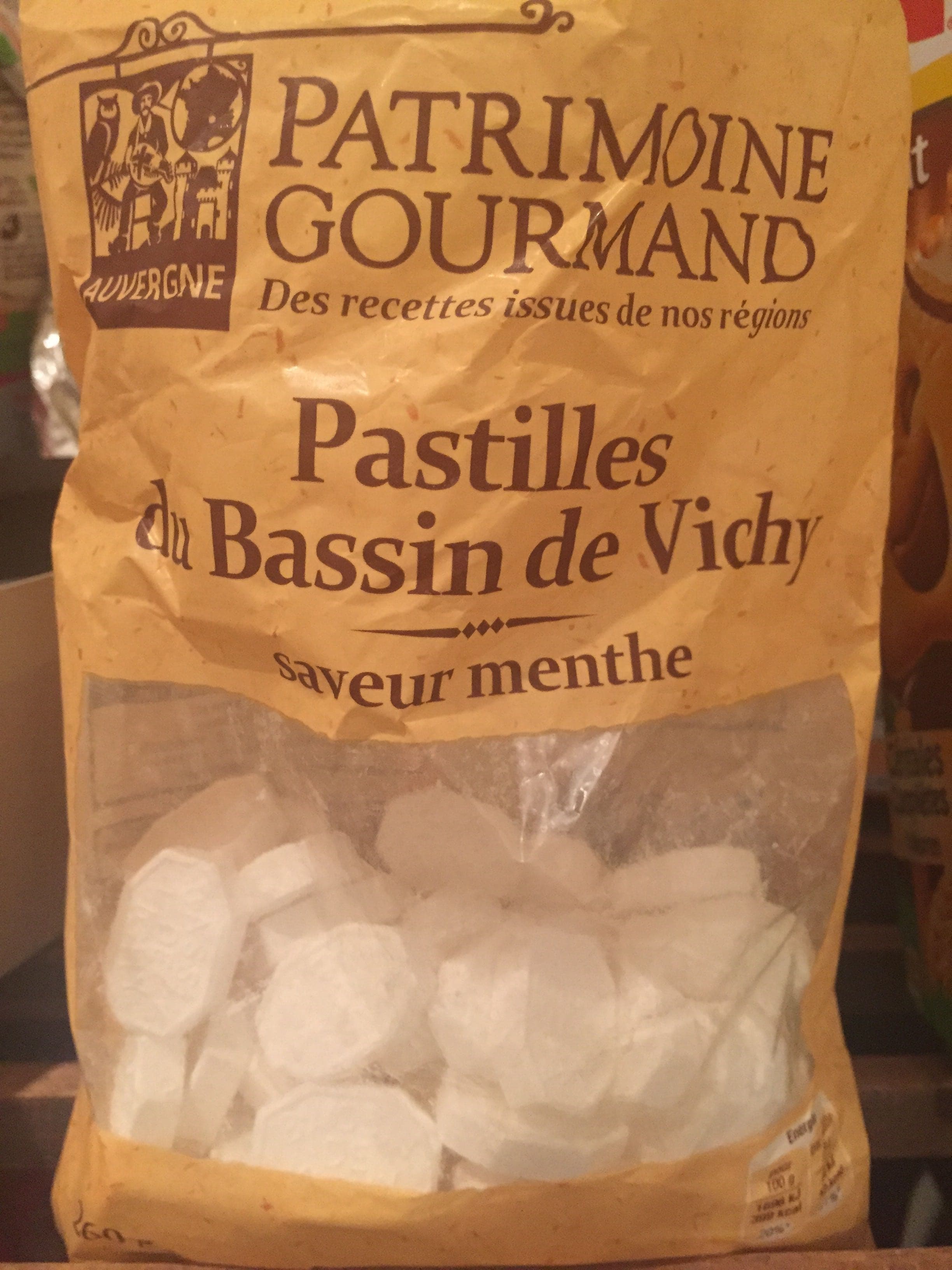 Patrimoine Gourmand Pastilles du Bassin de Vichy saveur Menthe packshot