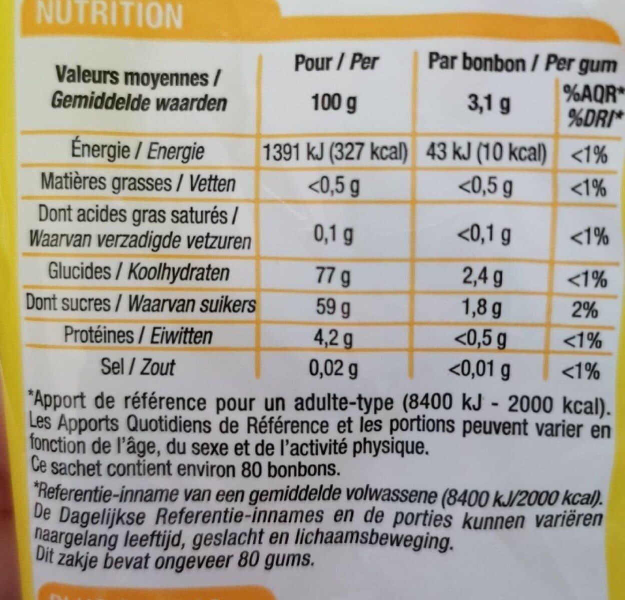 Cora Oeuf bonbon packshot