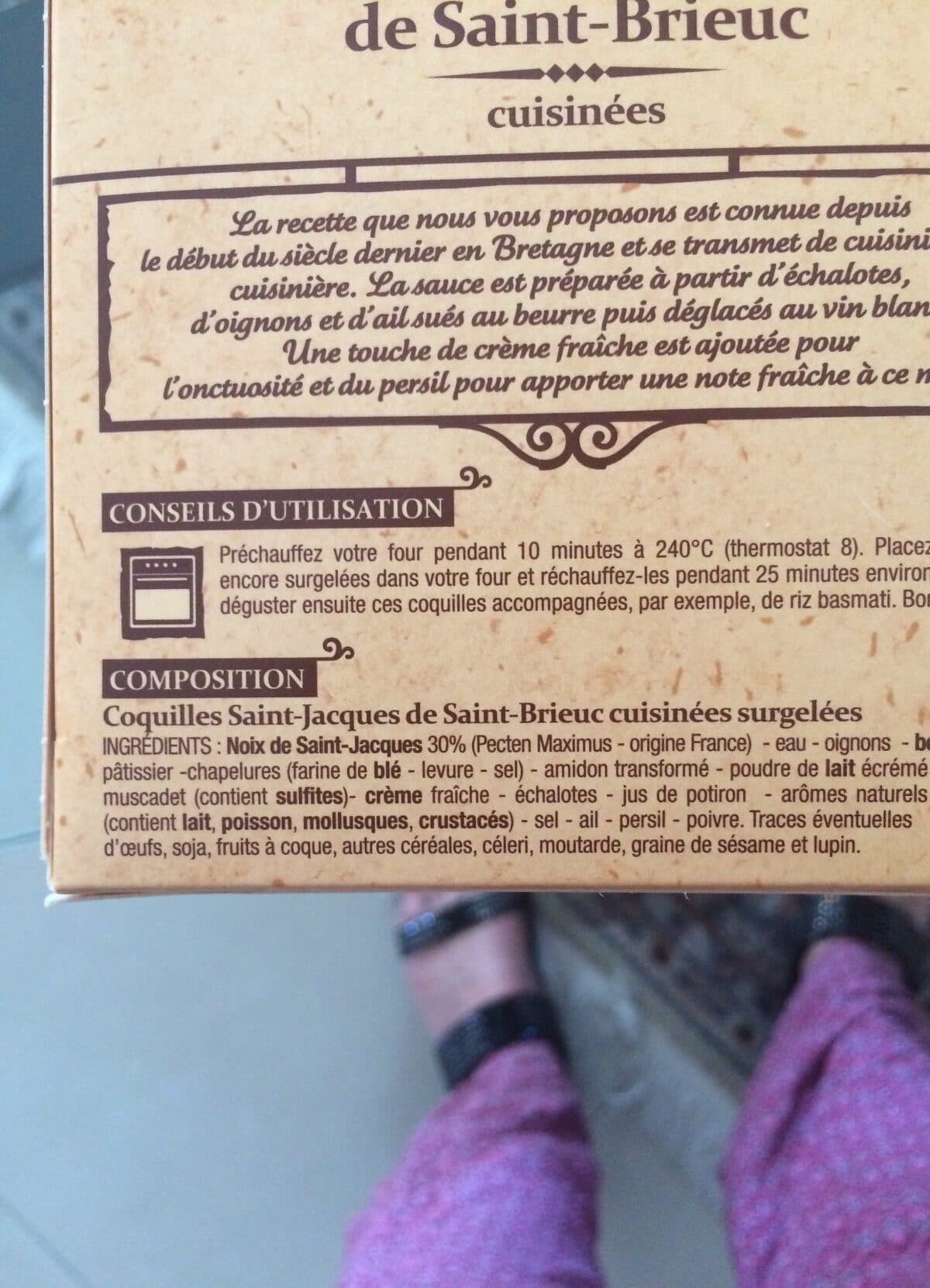 Patrimoine gourmand Coquille De Noix De Saint Jacques packshot