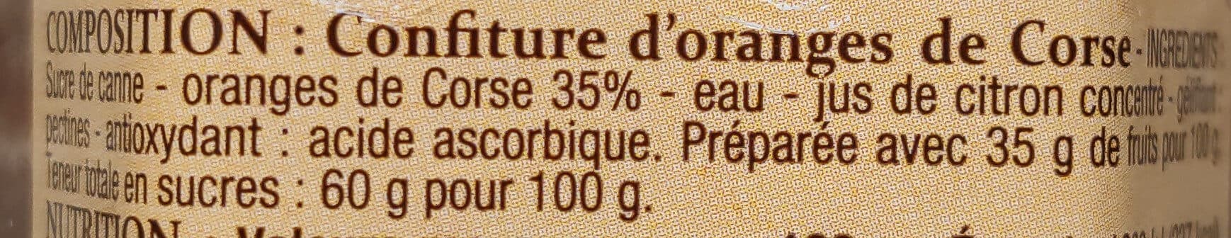 Patrimoine Gourmand Confiture Oranges de Corse packshot