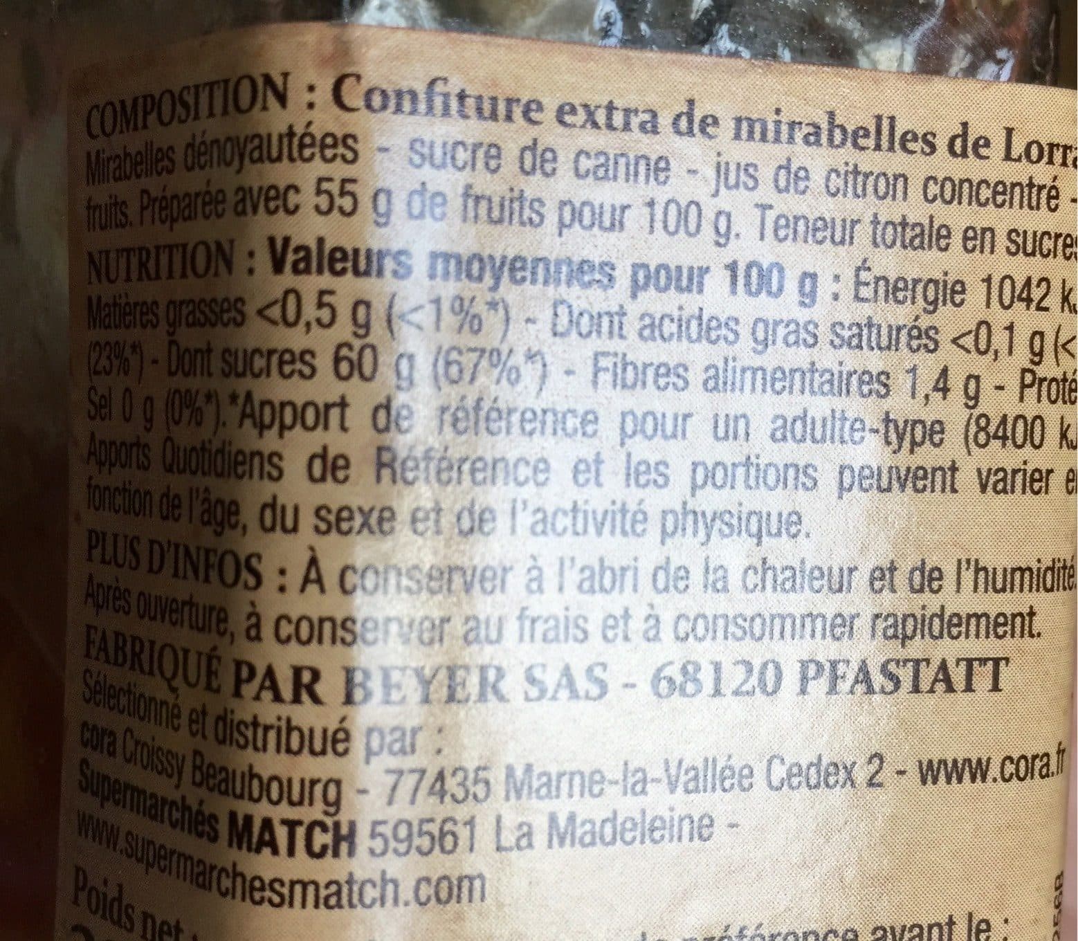 patrimoine gourmand Confiture extra mirabelles de Lorraine packshot
