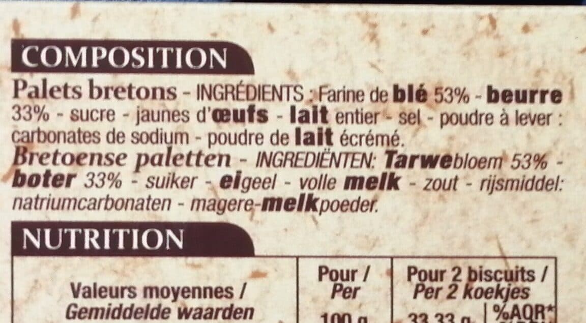 Patrimoine Gourmand Palets Bretons packshot