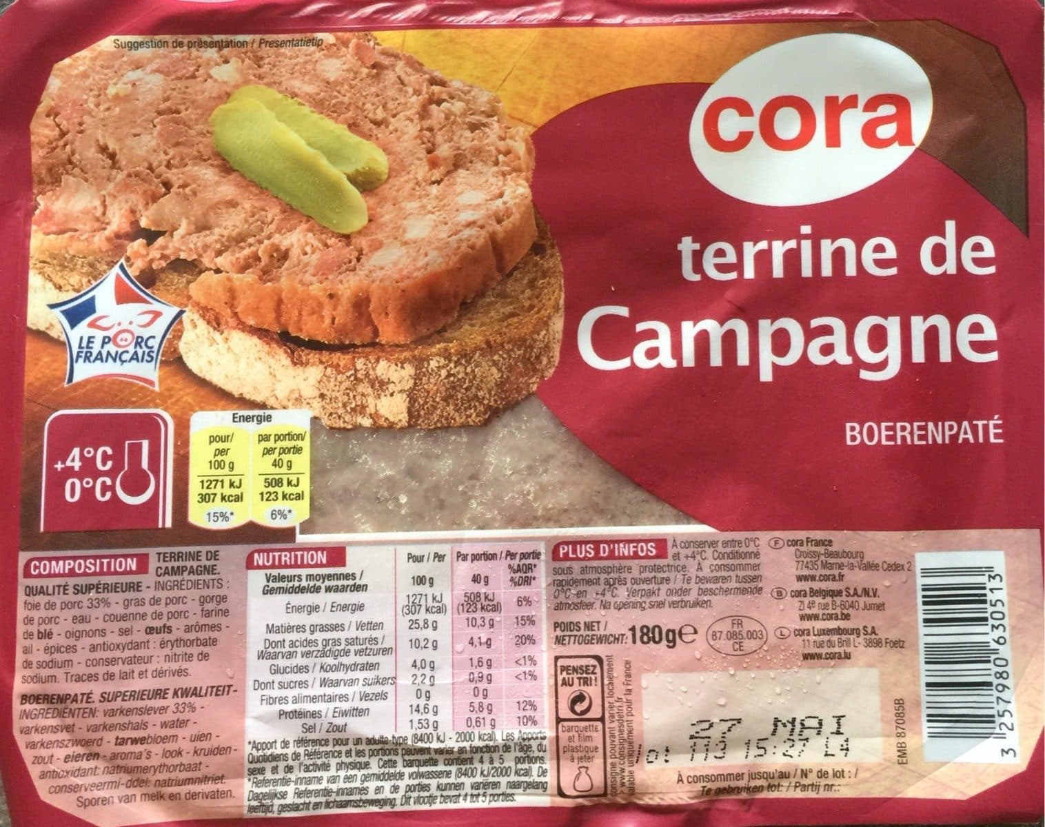 Cora Terrine de Campagne packshot
