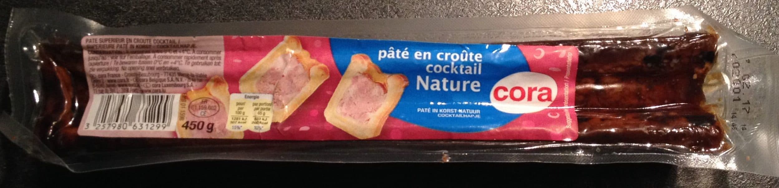 Cora Pâté en croûte cocktail Nature packshot