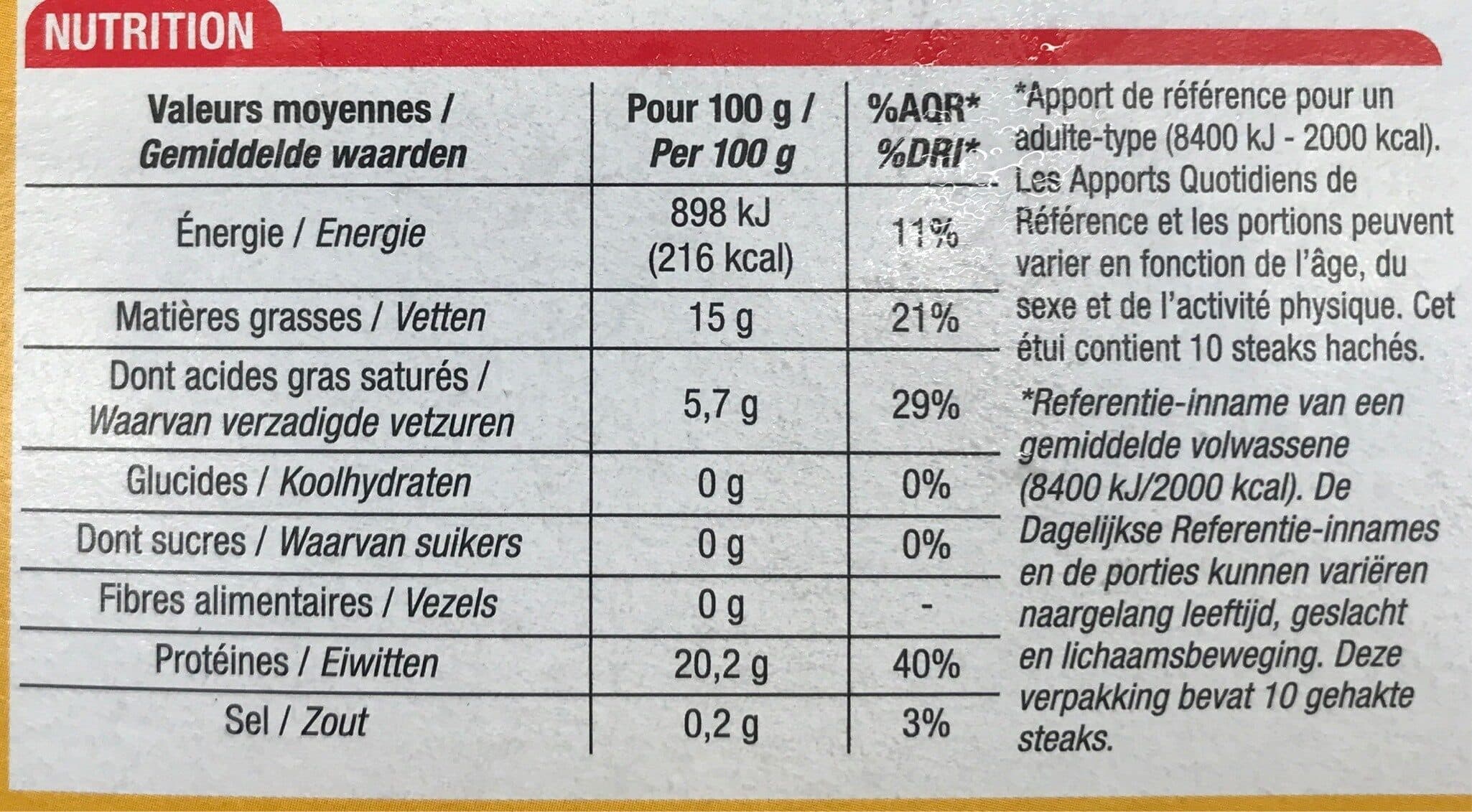 Cora Steak Haché 15% packshot
