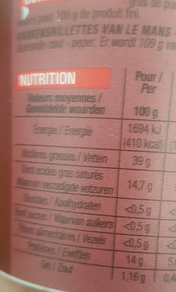 Cora Rillettes du Mans pur porc packshot