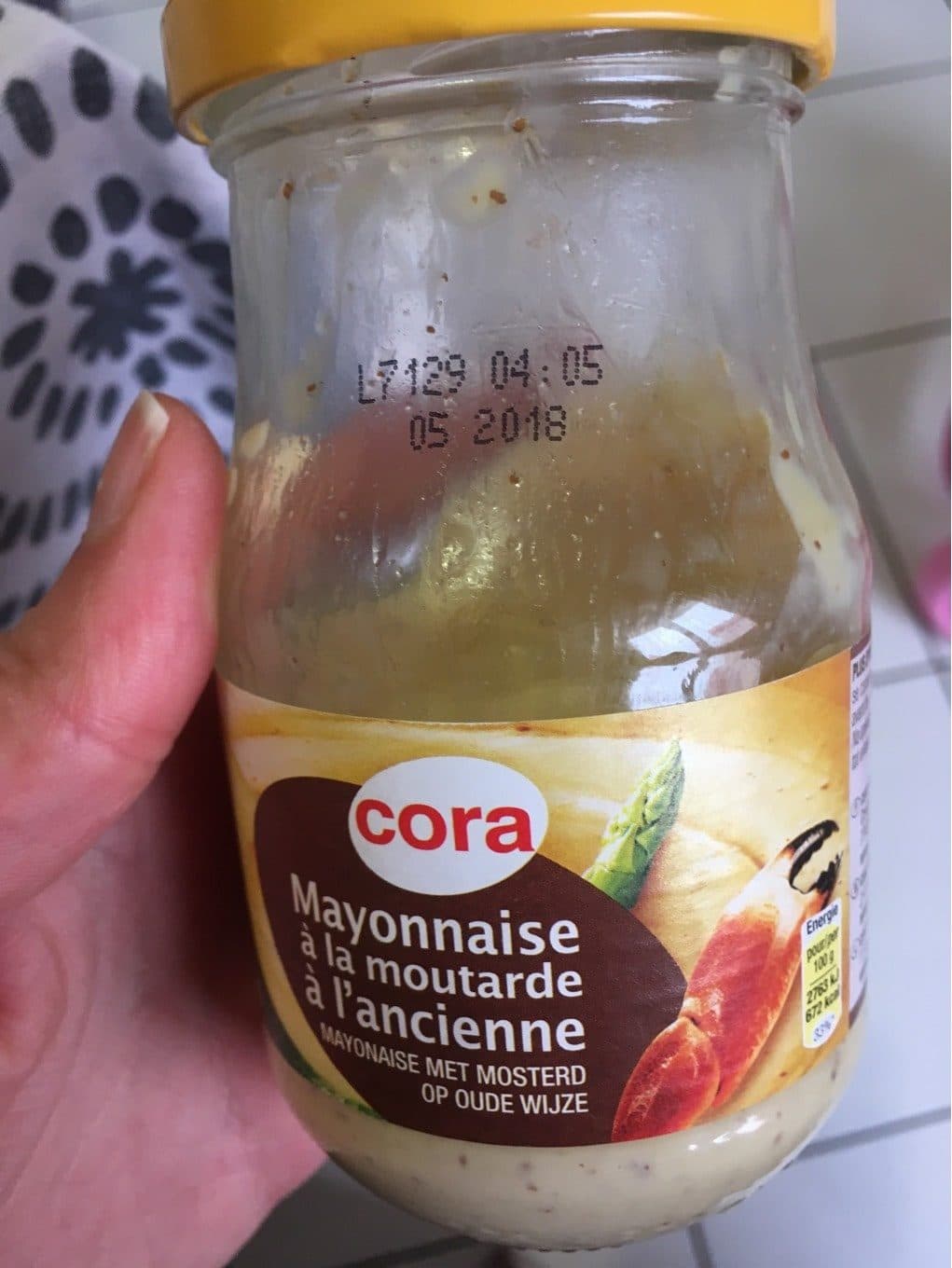Cora Mayonnaise ? La Moutarde ? L'ancienne packshot
