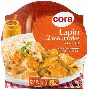 Cora Lapin aux 2 Moutardes et Son Riz packshot