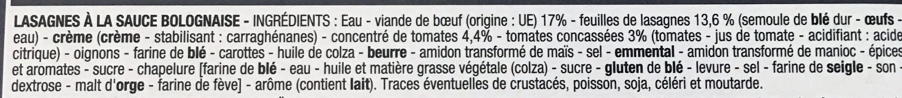 Cora Lasagnes à la bolognaise packshot
