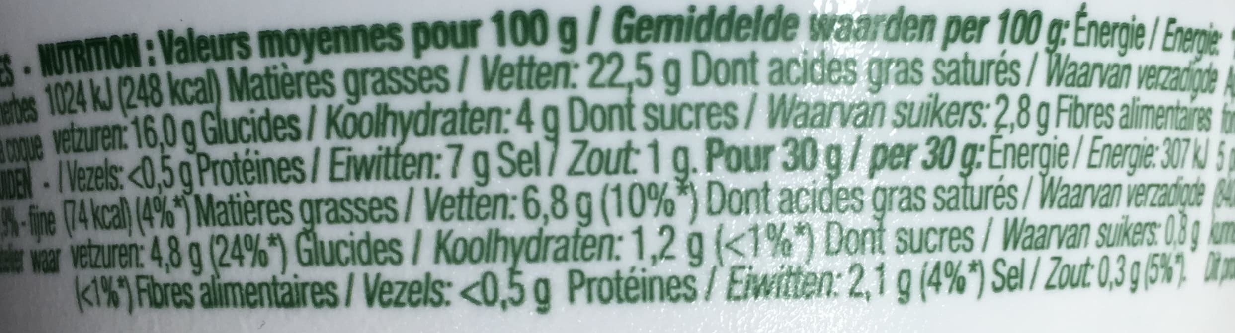 Cora Ail & fines herbes (6,8 % MG) packshot