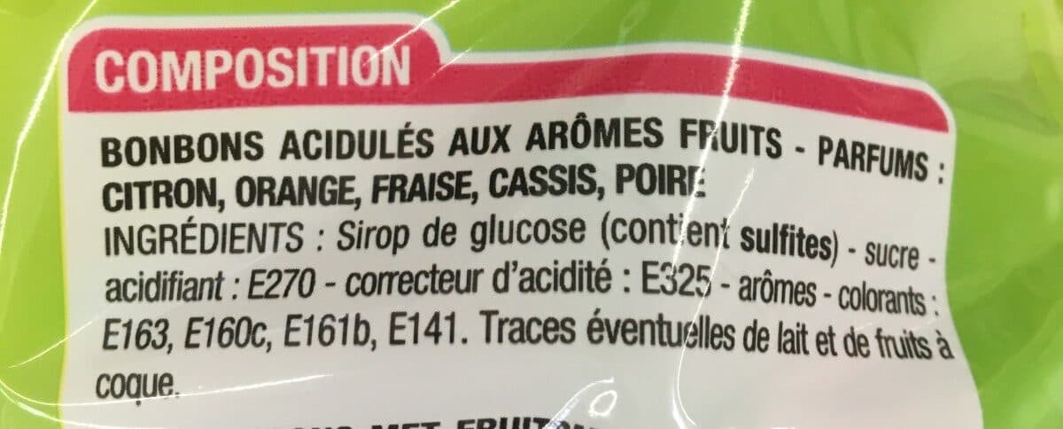 Cora Acidulés gout fruits packshot