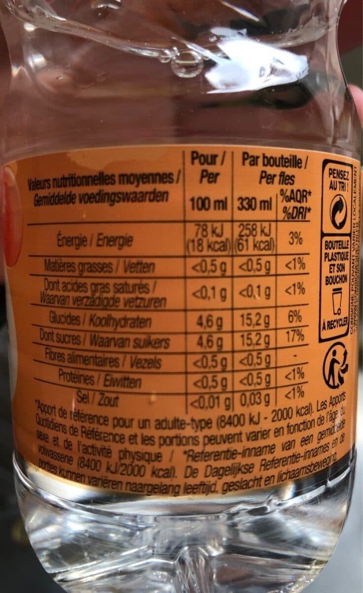 Cora Eau Aromatisé Pèche 6 Fois 33 Centilitres packshot
