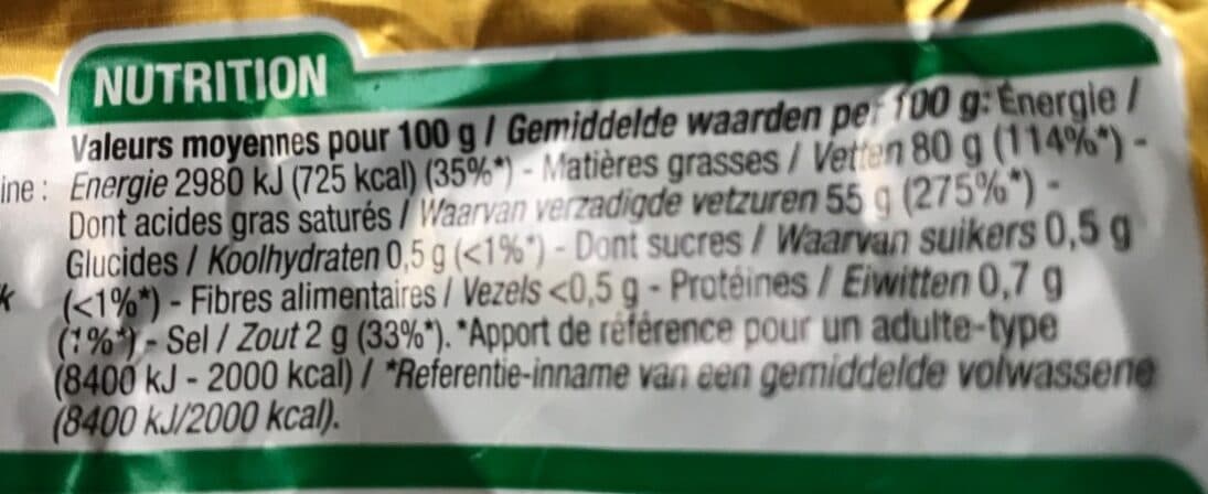 Cora Beurre demi-sel packshot