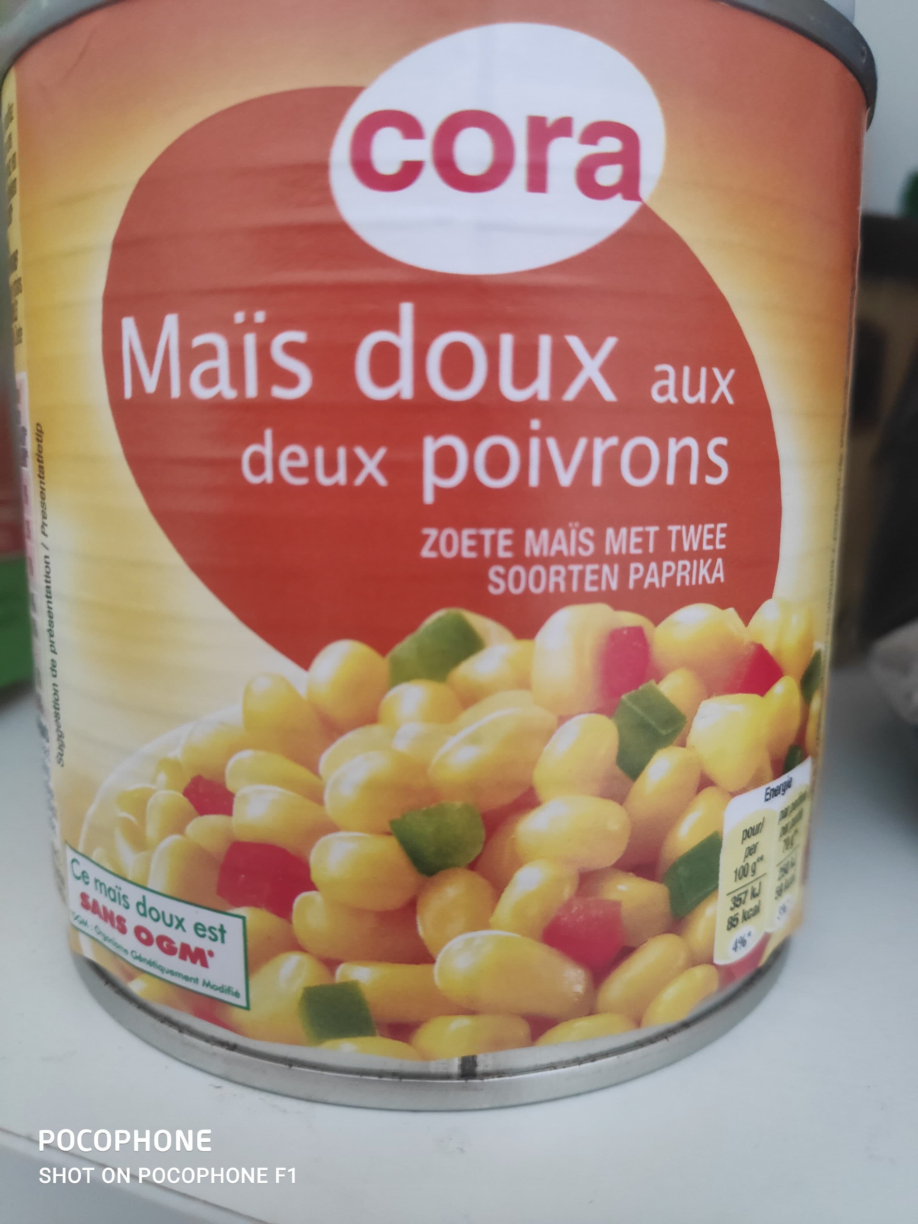 Cora Maïs Doux Aux Deux Poivrons packshot