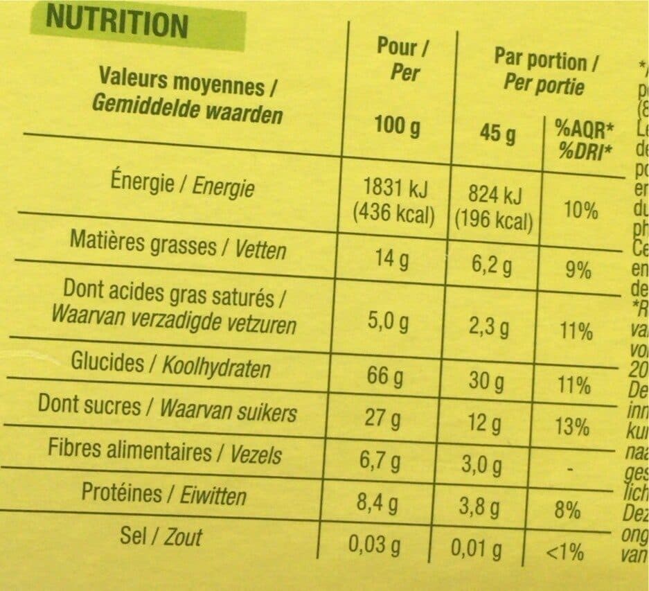 Nature Bio Muesli croustillant aux fruits bio packshot