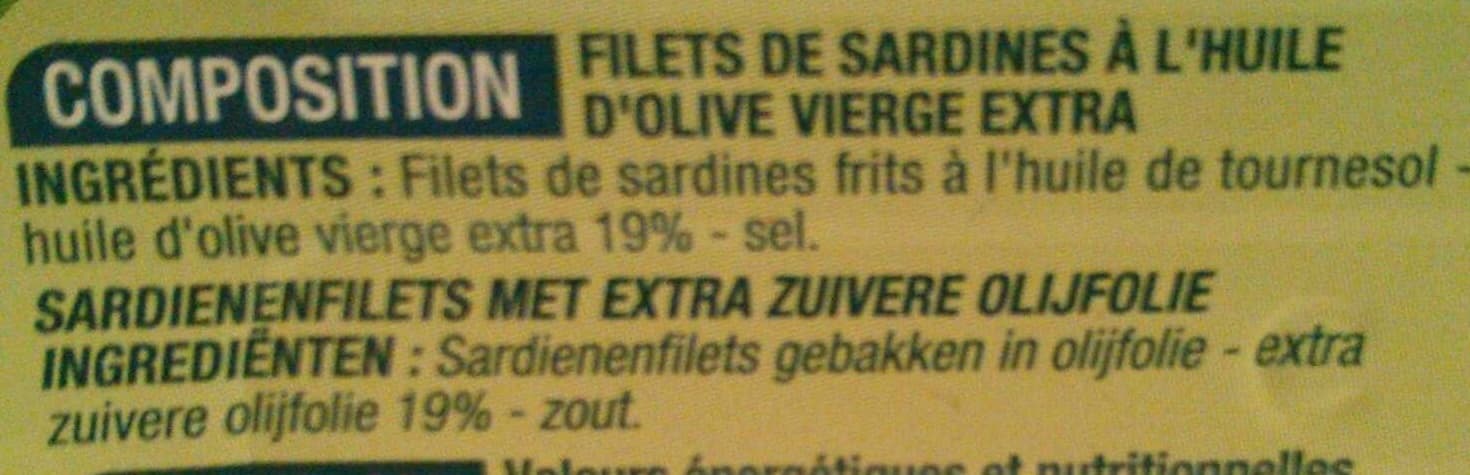 Cora Filet de sardines à l'huile d'olive vierge extra packshot