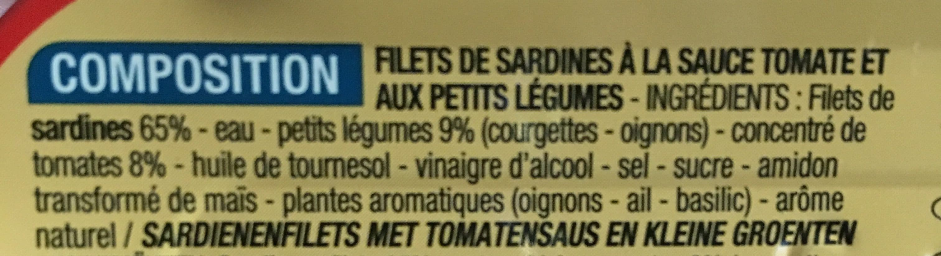 Cora Filet de sardines aux tomates et petits legumes packshot