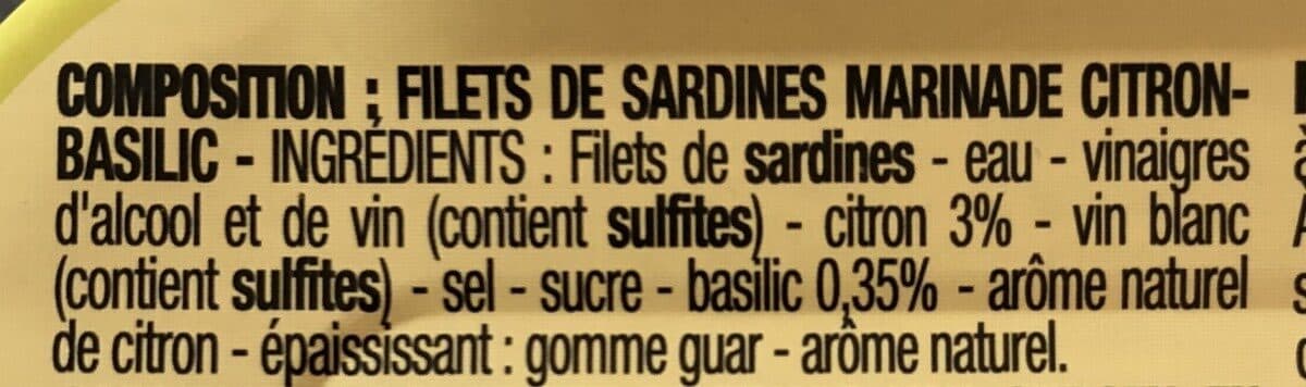 Cora Filets de Sardines Marinade Citron-Basilic packshot