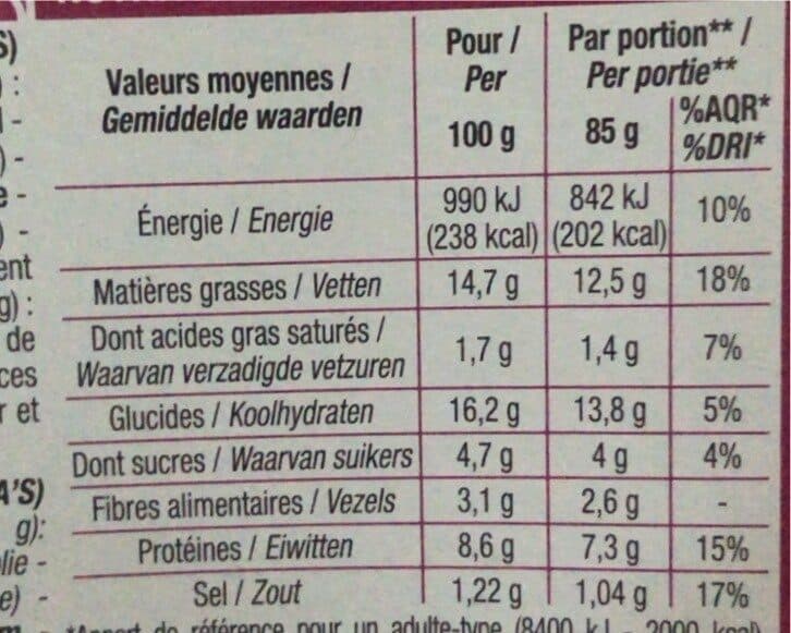 Cora Mini samoussas poulet packshot